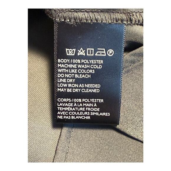 Urban Outfitters Women's Small Black Button-Up Blouse White Stitching Satin Feel - Picture 7 of 7